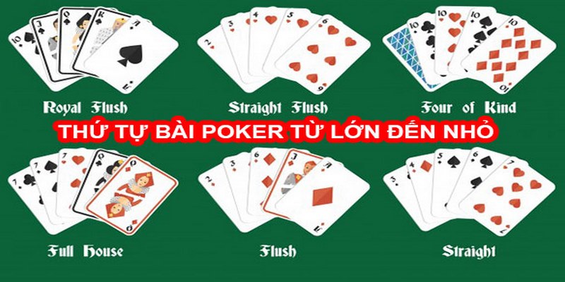 Thứ Tự Bài Poker - Tầm Quan Trọng Đáng Kể Trong Game