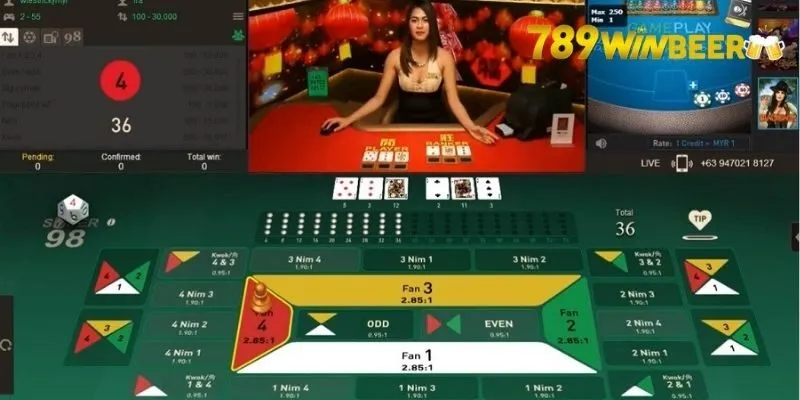 Luật chơi game bài FanTan tại 789Win chi tiết